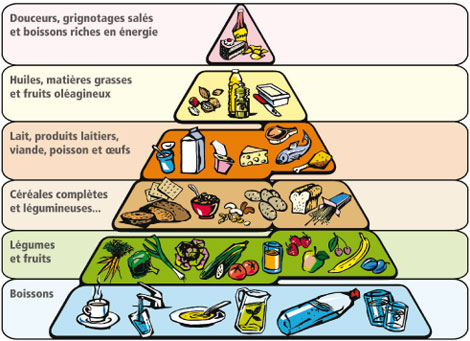 Pyramide alimentaire végétarienne végétalienne en français